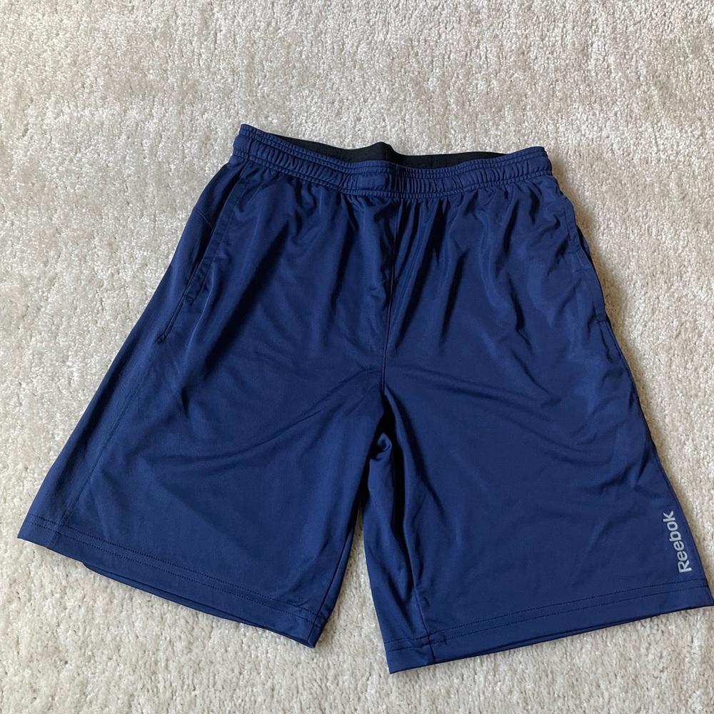Reebok Men's Blue Athletic Shorts